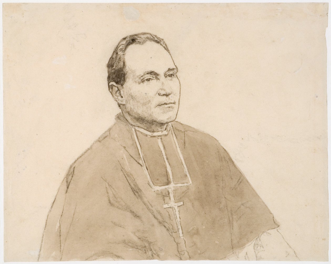 Portret van een kardinaal door Gwen John