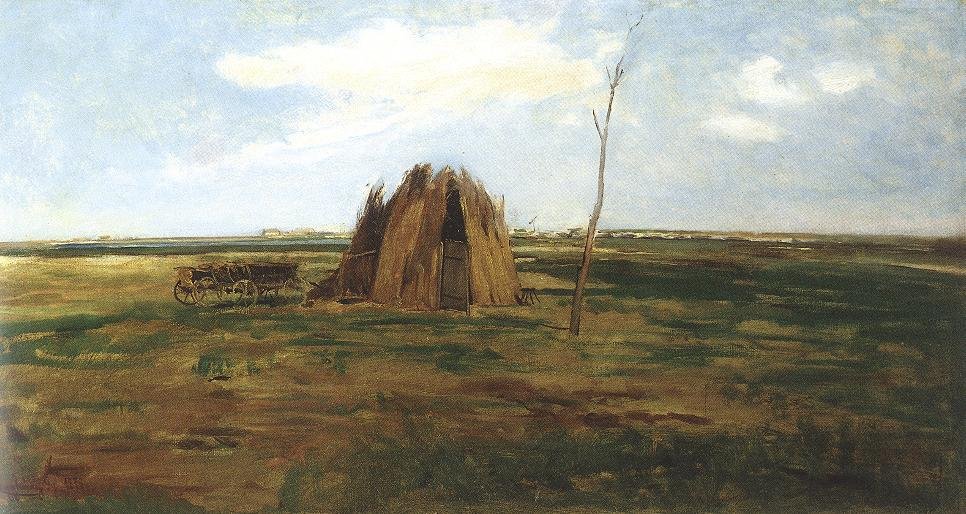 Landschap door Gyula Agghazy