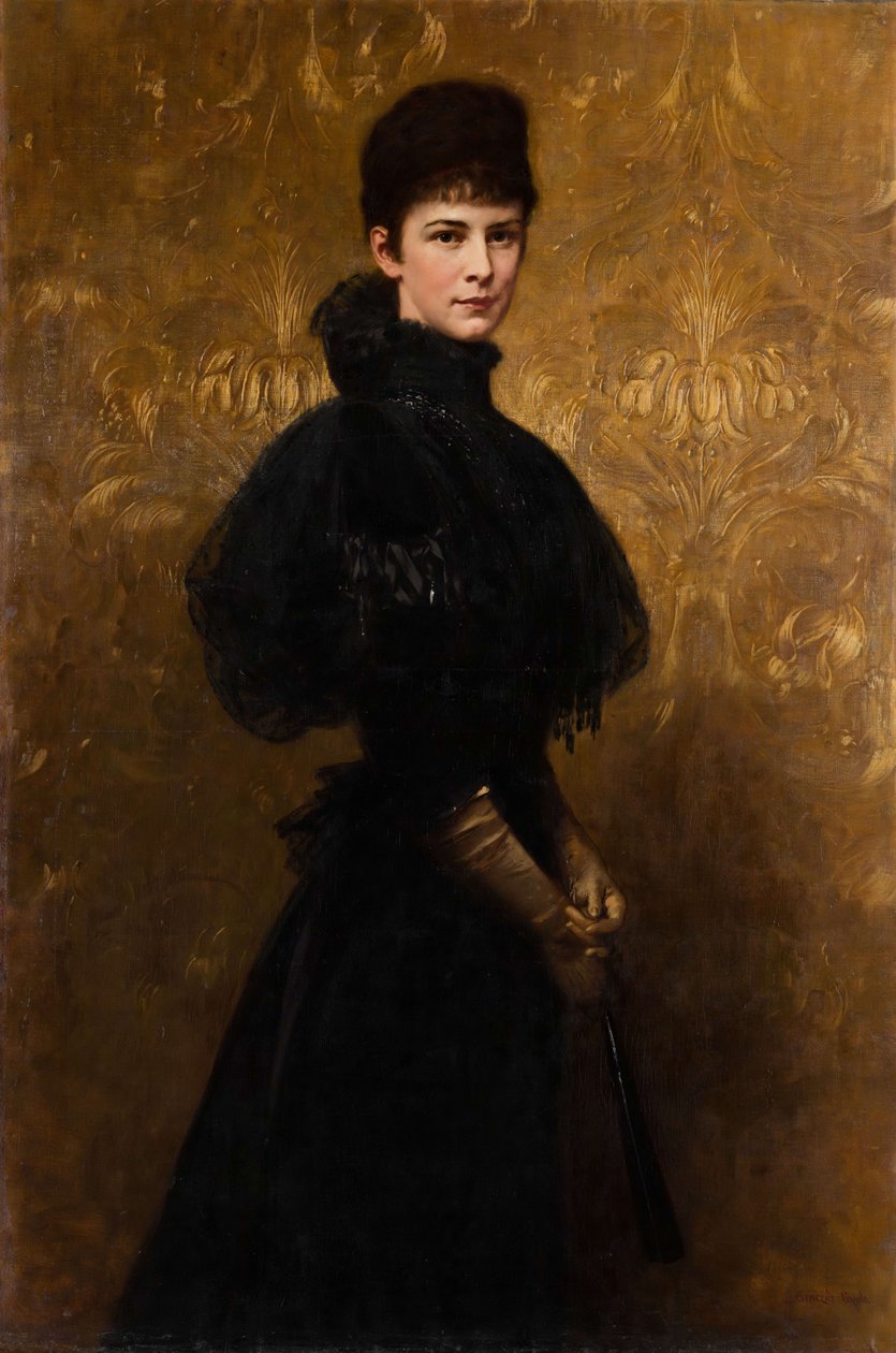 Portret van koningin Elisabeth Portret van keizerin Elisabeth door Gyula Benczúr