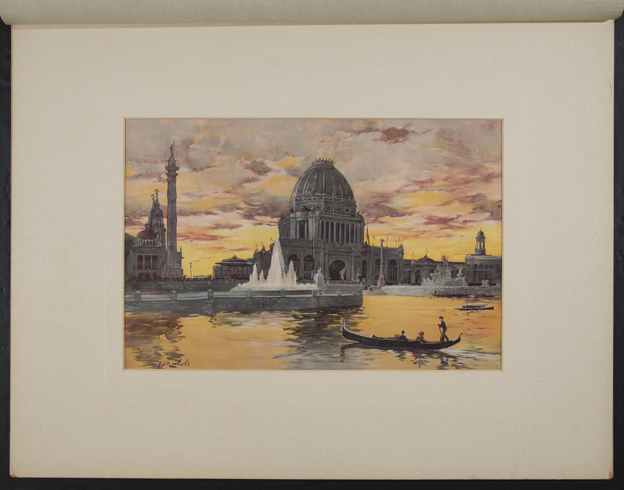 Administratiegebouw, Avondeffect door H.D. Nichols