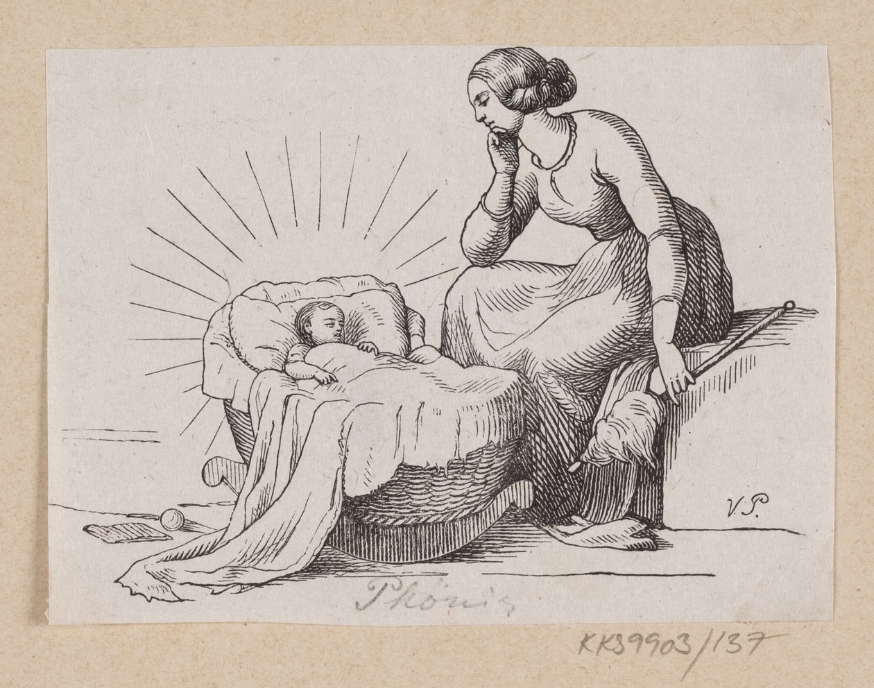 Illustratie voor "Fugl Phønix" in H.C. Andersen, "Sprookjes en Verhalen", Deel 2 door H.P. Hansen