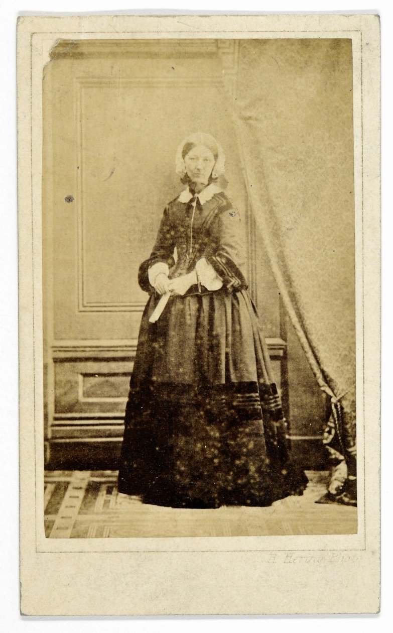 Carte-de-visite van Florence Nightingale door H. Hering
