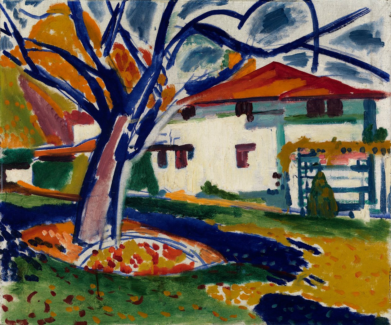 Blauwe bomen door H. Lyman Sayen