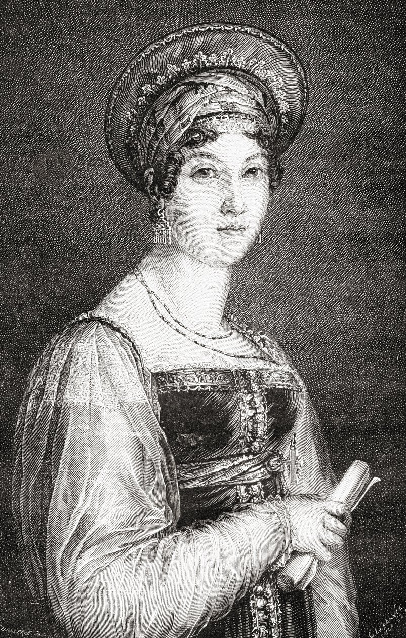 Mademoiselle Mars, gegraveerd door La Plante, uit 