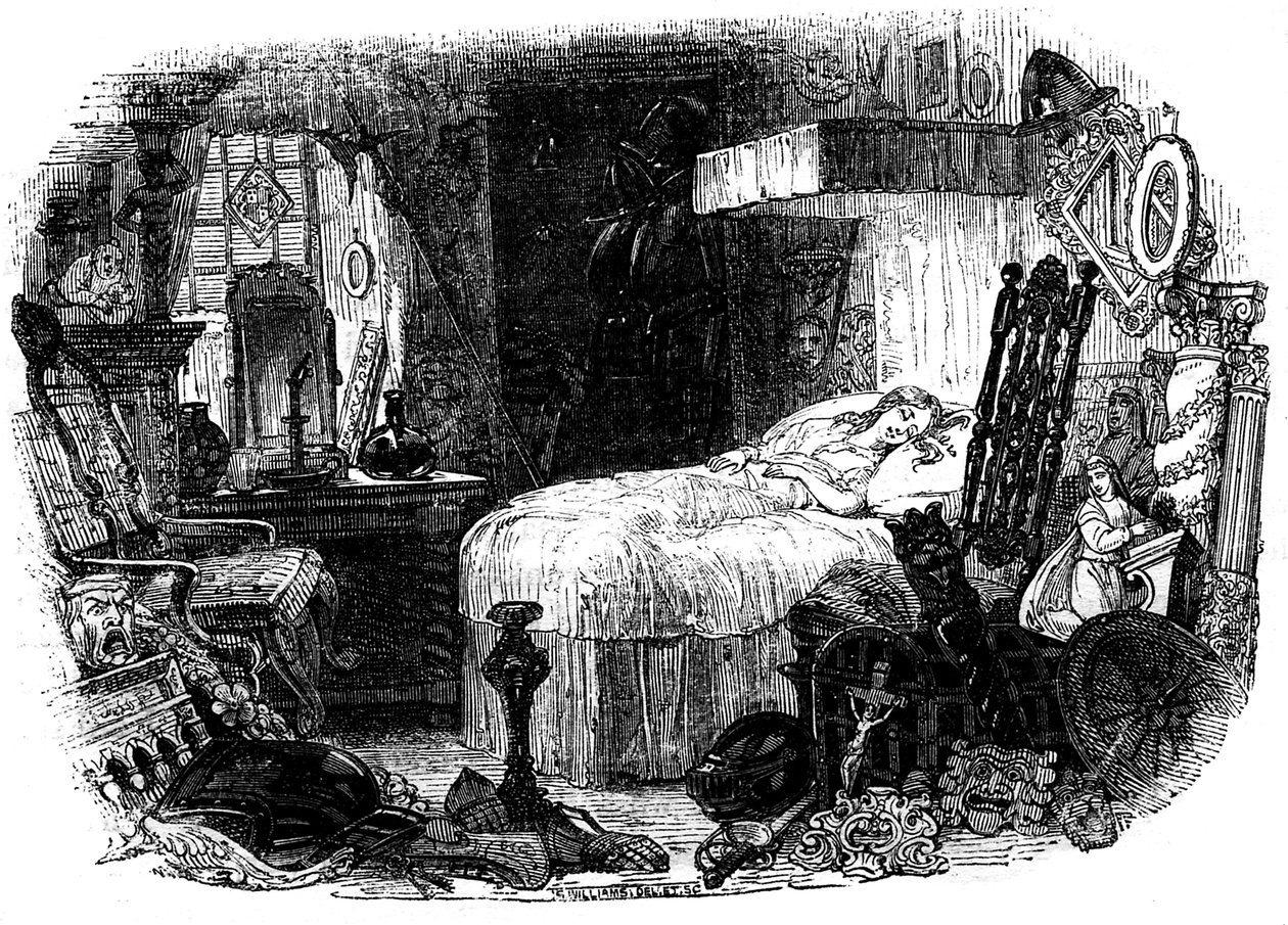 Het Oude Curiositeitenwinkeltje van Charles Dickens door Hablot Knight Browne