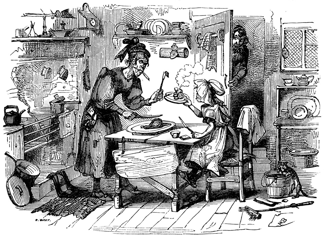 Het Oude Curiositeitenwinkeltje van Charles Dickens door Hablot Knight Browne