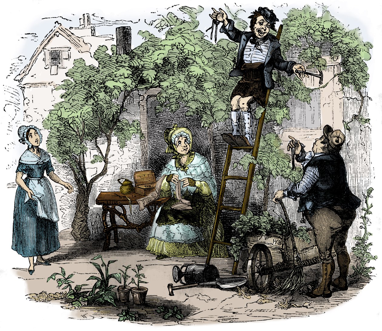 Het Oude Curiositeitenwinkeltje door Charles Dickens door Hablot Knight Browne