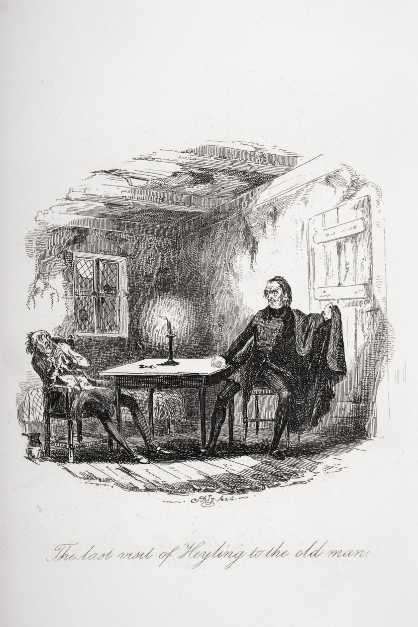 Het laatste bezoek van Heyling aan de oude man, illustratie uit 