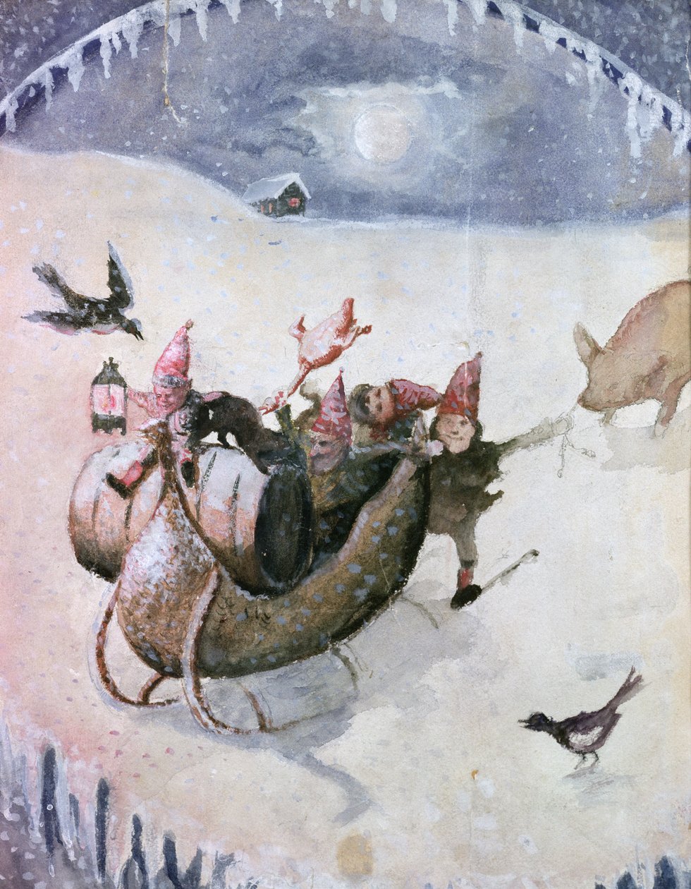 Kerstscène door Halfdan Egedius