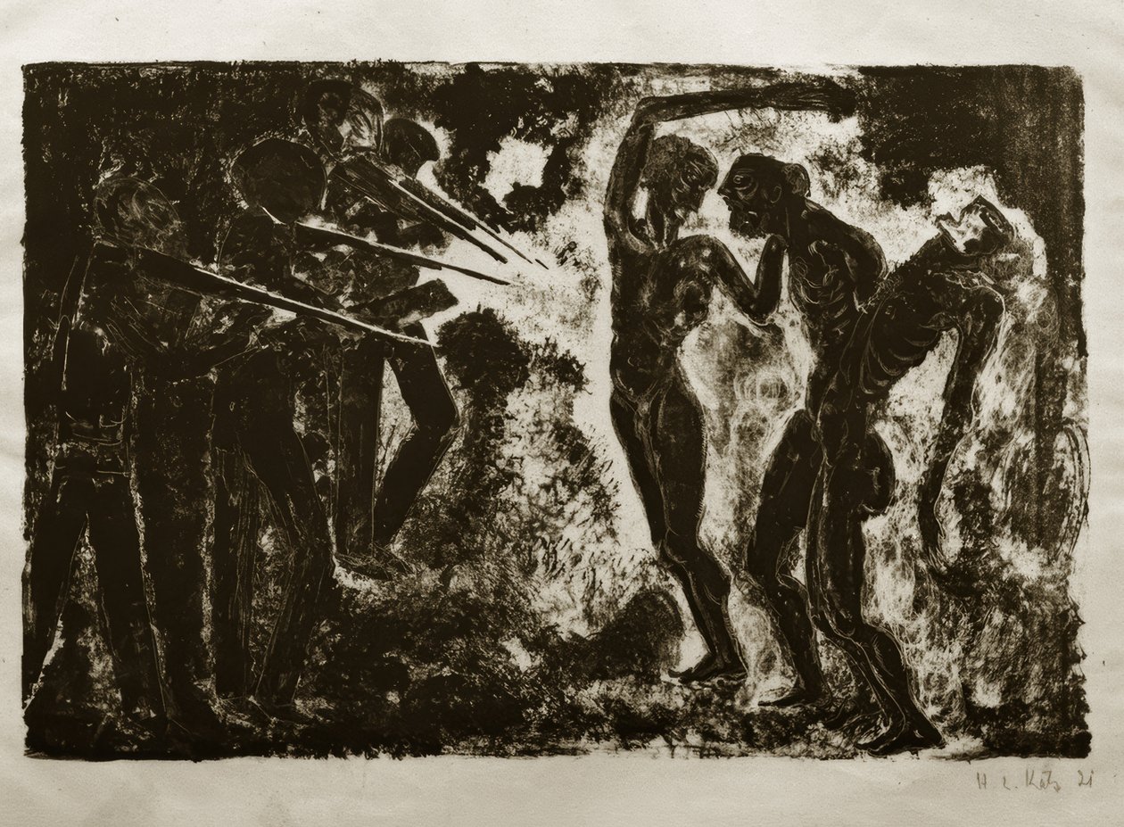 Dodendans van 1919: Het krijgsraad / Executie door Hanns Ludwig Katz