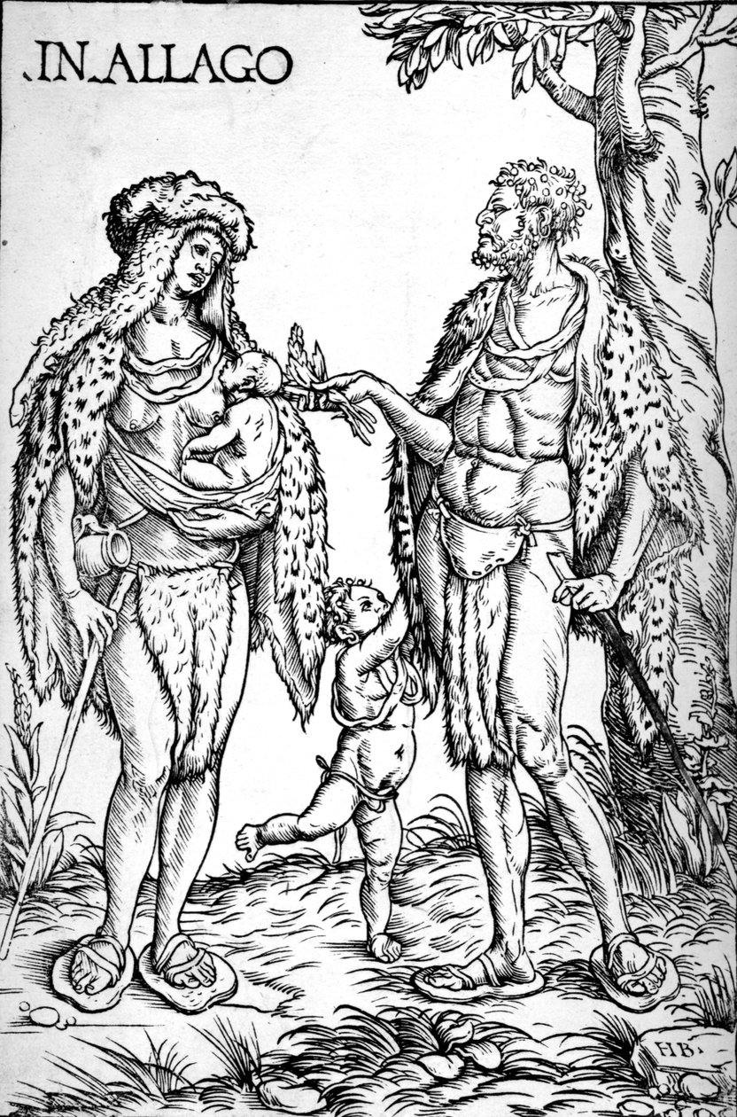 Inboorlingen van Algoa, 1508 door Hans Burgkmair