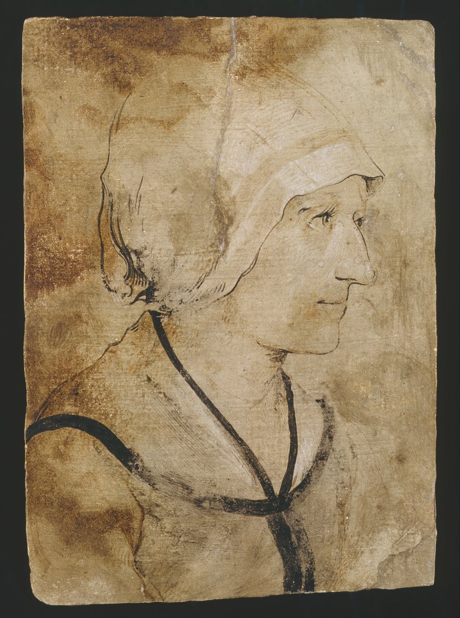 Portret van een vrouw van een onbekende steenhouwer door Hans Holbein the Elder