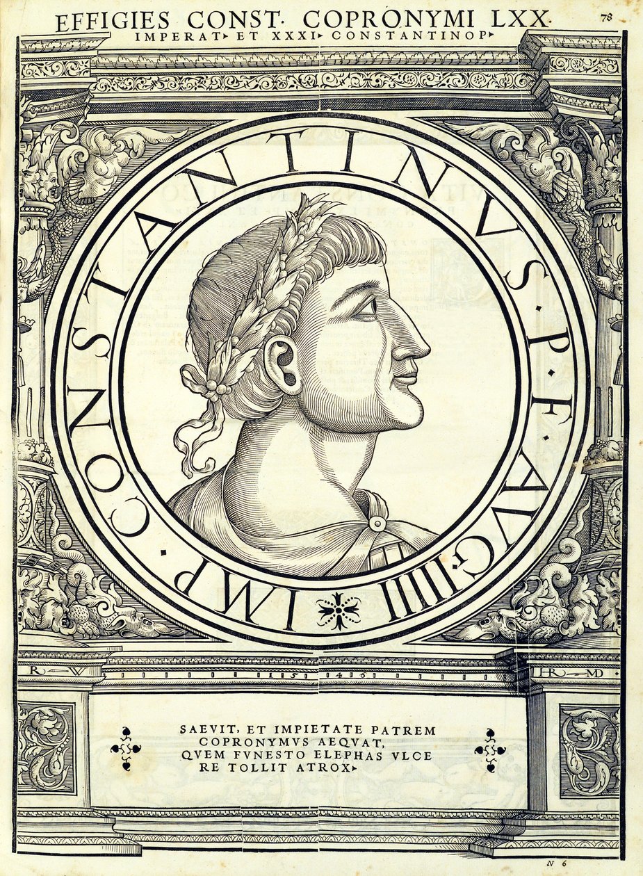 Constantinus Copronymus, illustratie uit 