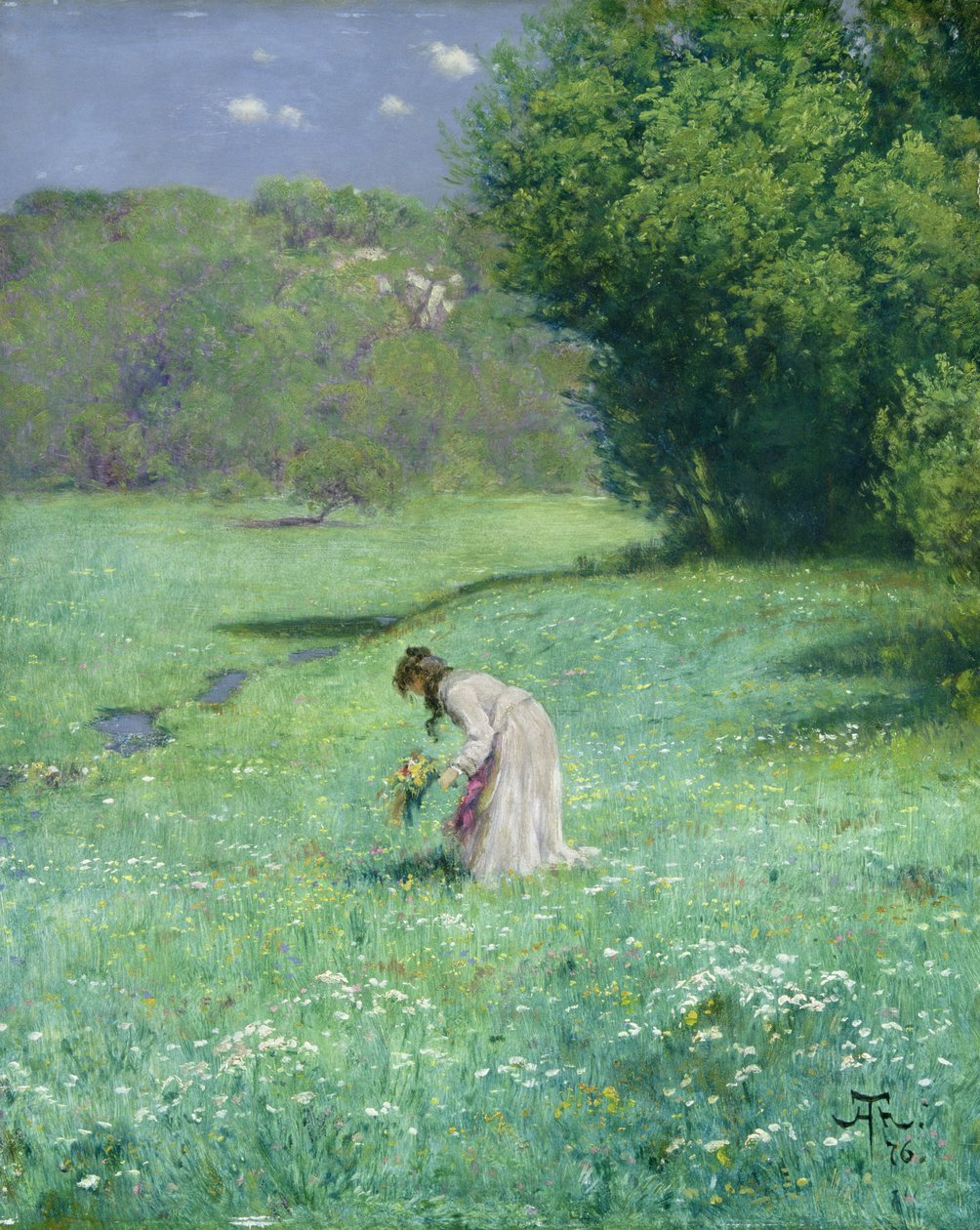 Bosweide, 1876 door Hans Thoma