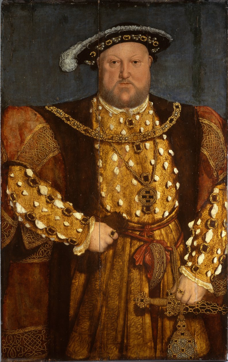 Portret van koning Hendrik VIII door Hans (after) Holbein the Younger