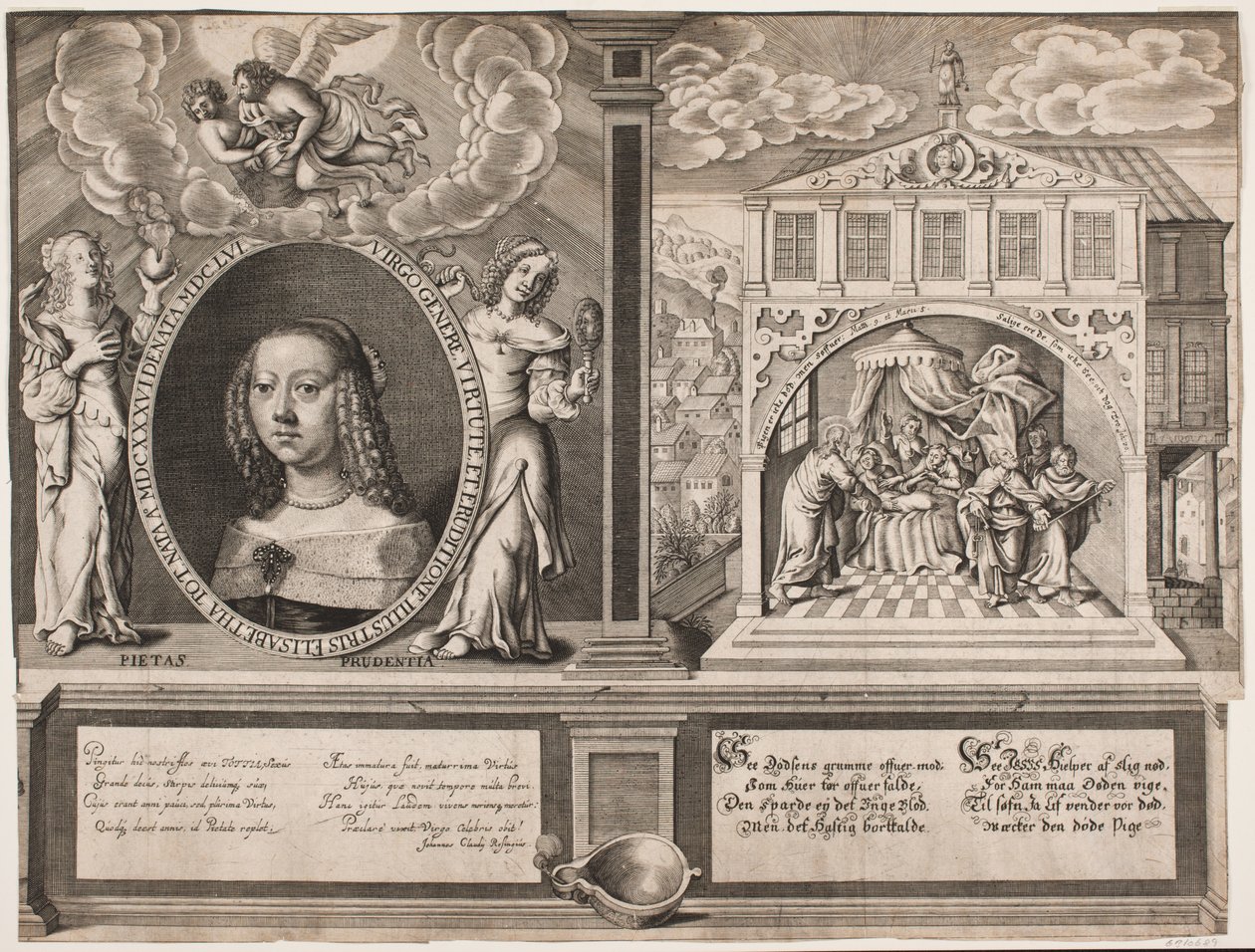 Elisabeth Thott en scène met de opwekking van Jairi