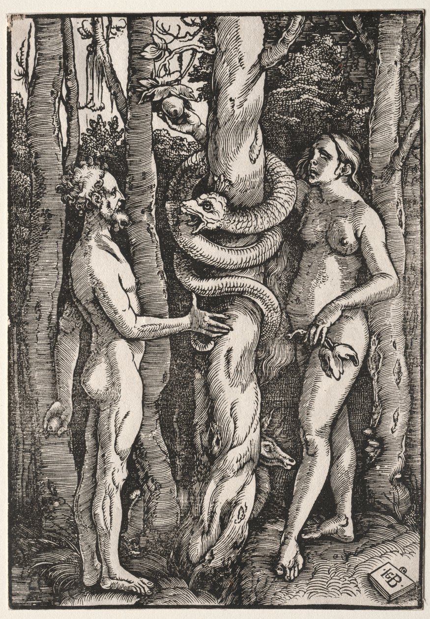 Adam en Eva door Hans Baldung
