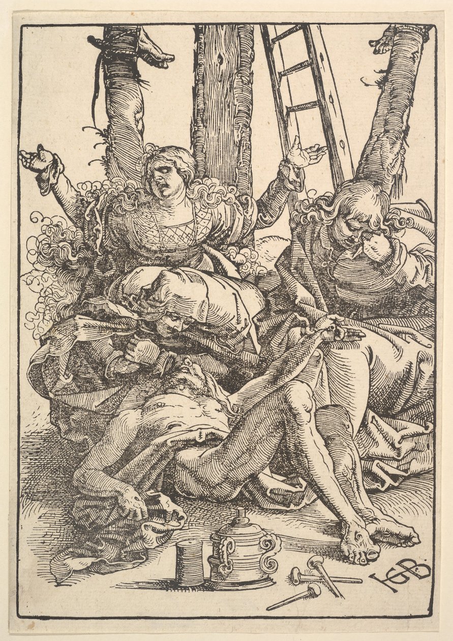 Rouw om Christus door Hans Baldung