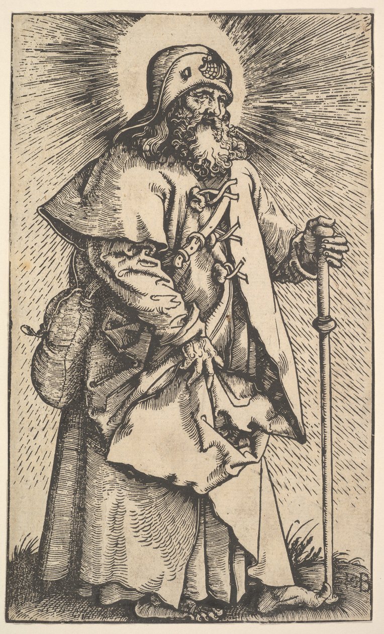 Sint Jacobus de Meerdere uit Christus en de apostelen door Hans Baldung