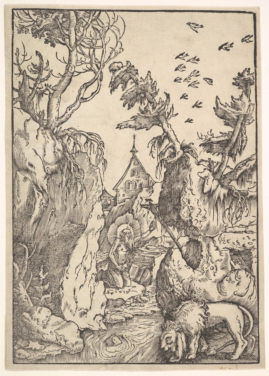 Sint Hiëronymus in de Woestijn, ca. 1511 door Hans Baldung