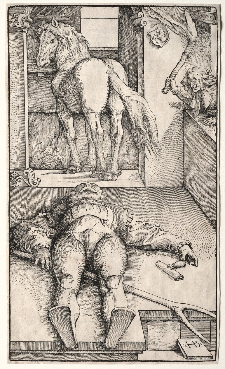 De betoverde bruidegom door Hans Baldung