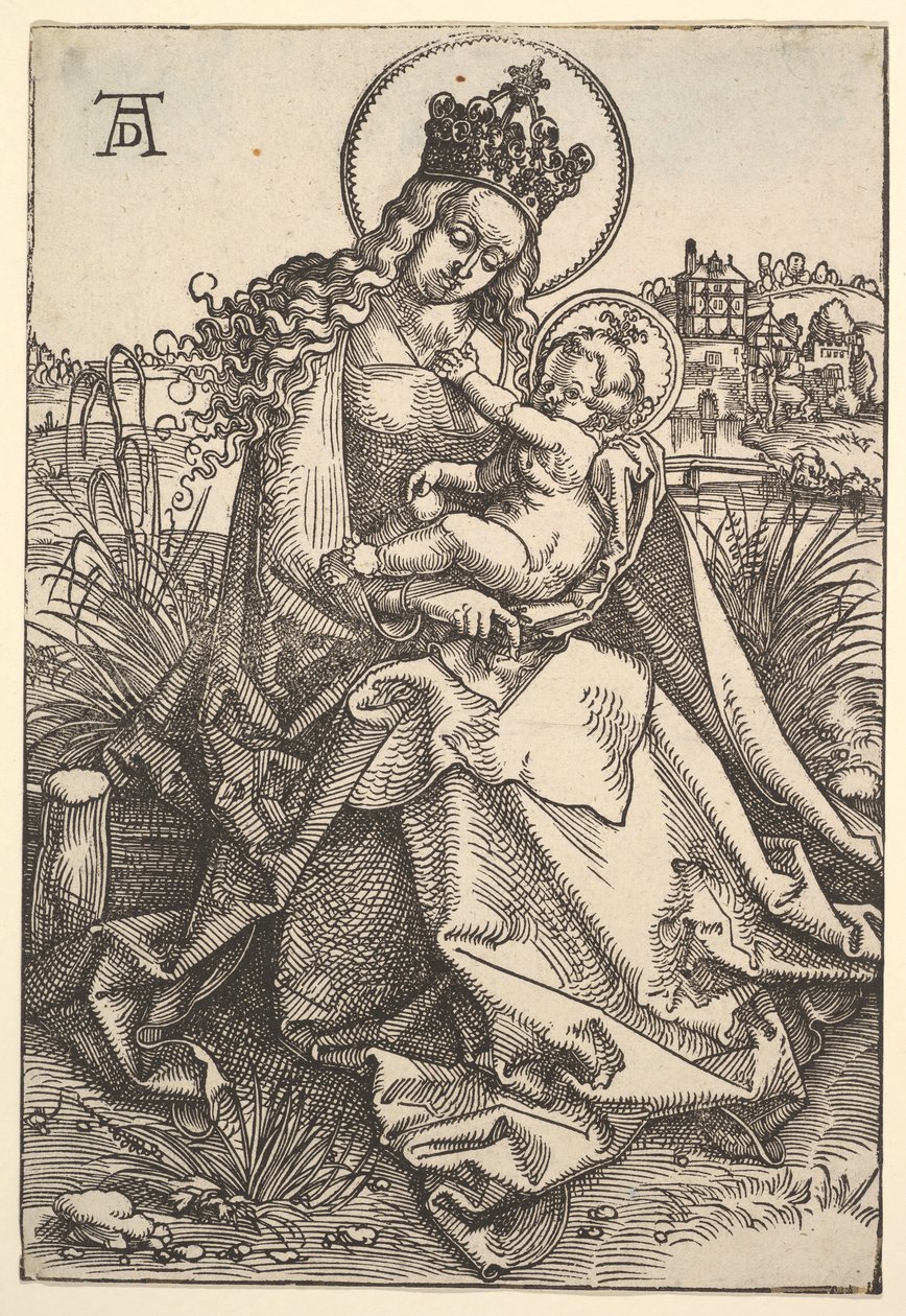 De Maagd op de Grasachtige Oever, 1505 door Hans Baldung