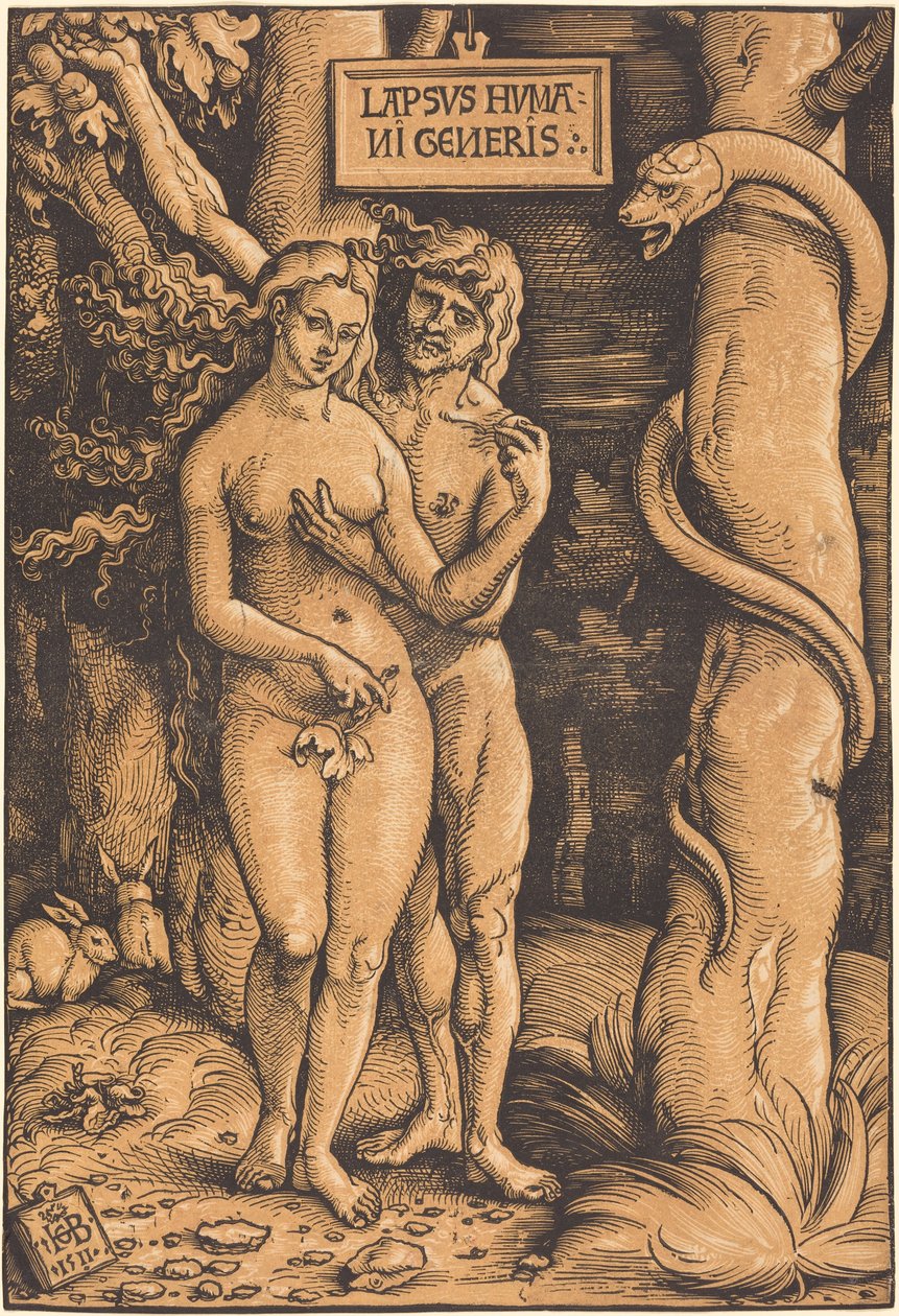 Adam en Eva door Hans Baldung Grien