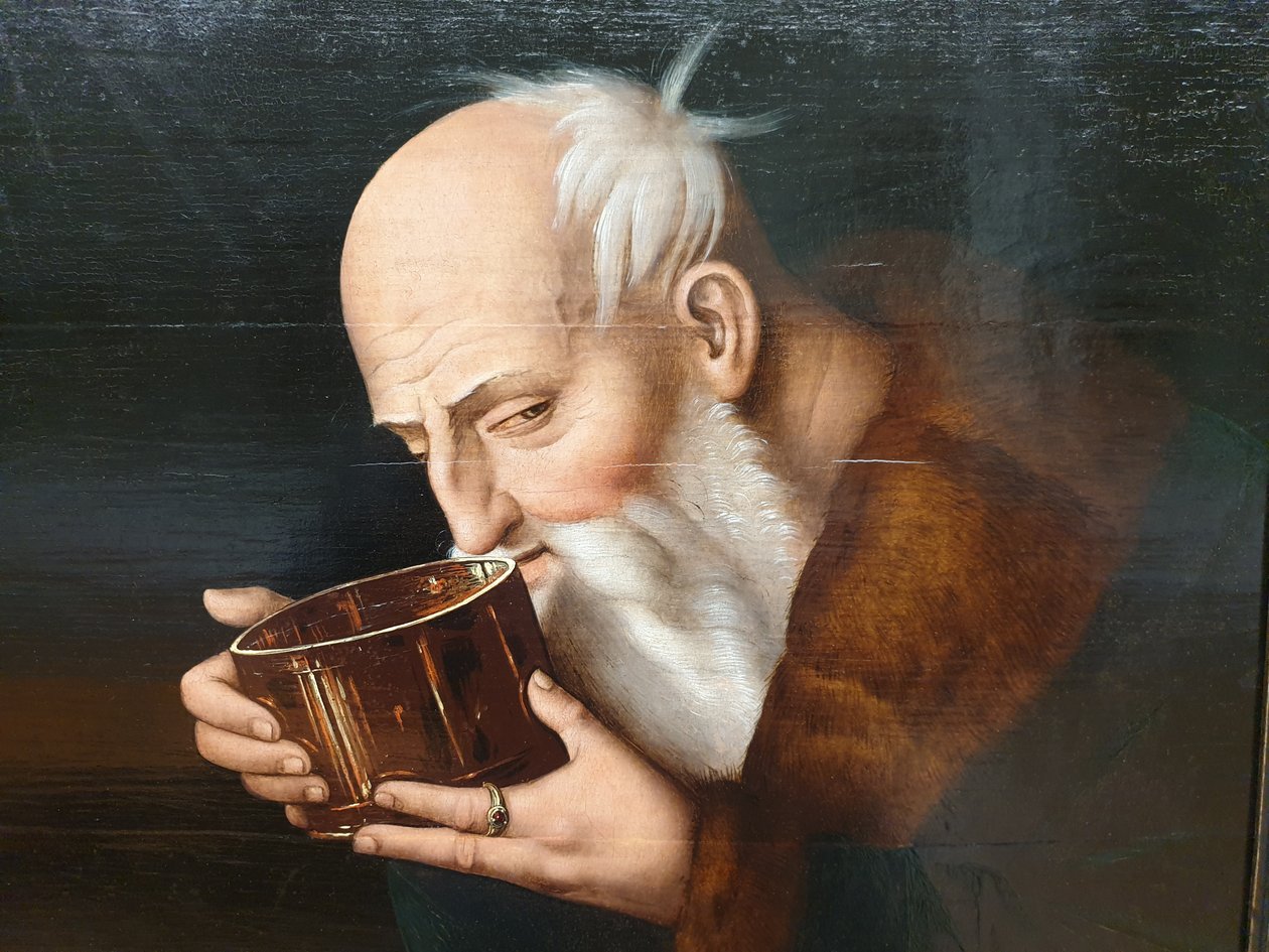Duits: Lot en zijn dochters (fragment) Lot (fragment) door Hans Baldung Grien