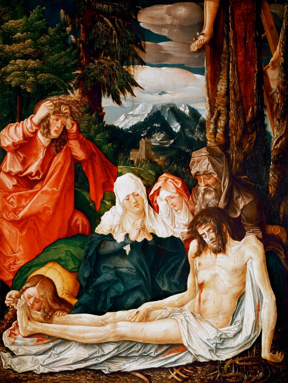 De rouw om Christus door Hans Baldung Grien