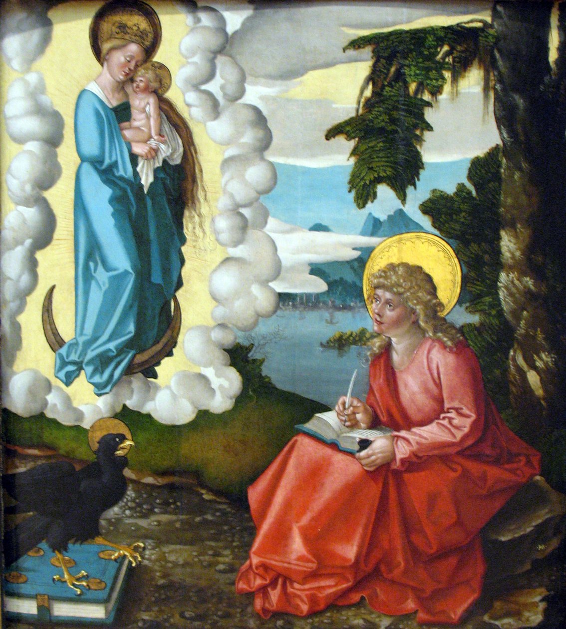 Johannes de Evangelist op Patmos door Hans Baldung Grien