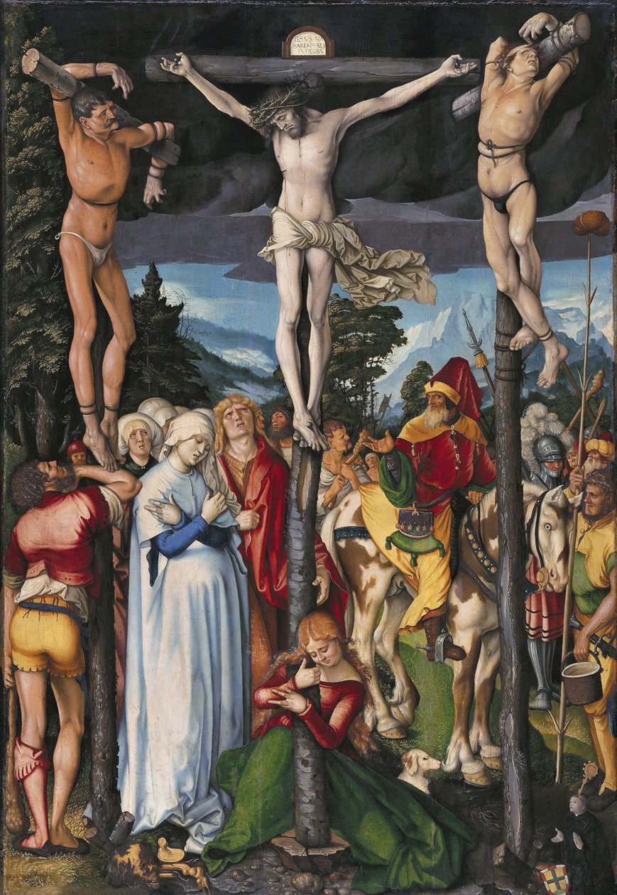 De kruisiging van Christus door Hans Baldung Grien