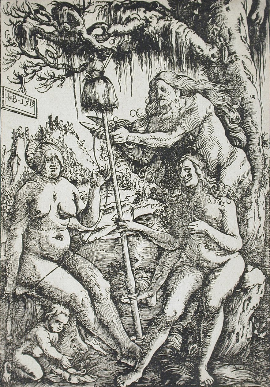 De drie Schikgodinnen door Hans Baldung Grien