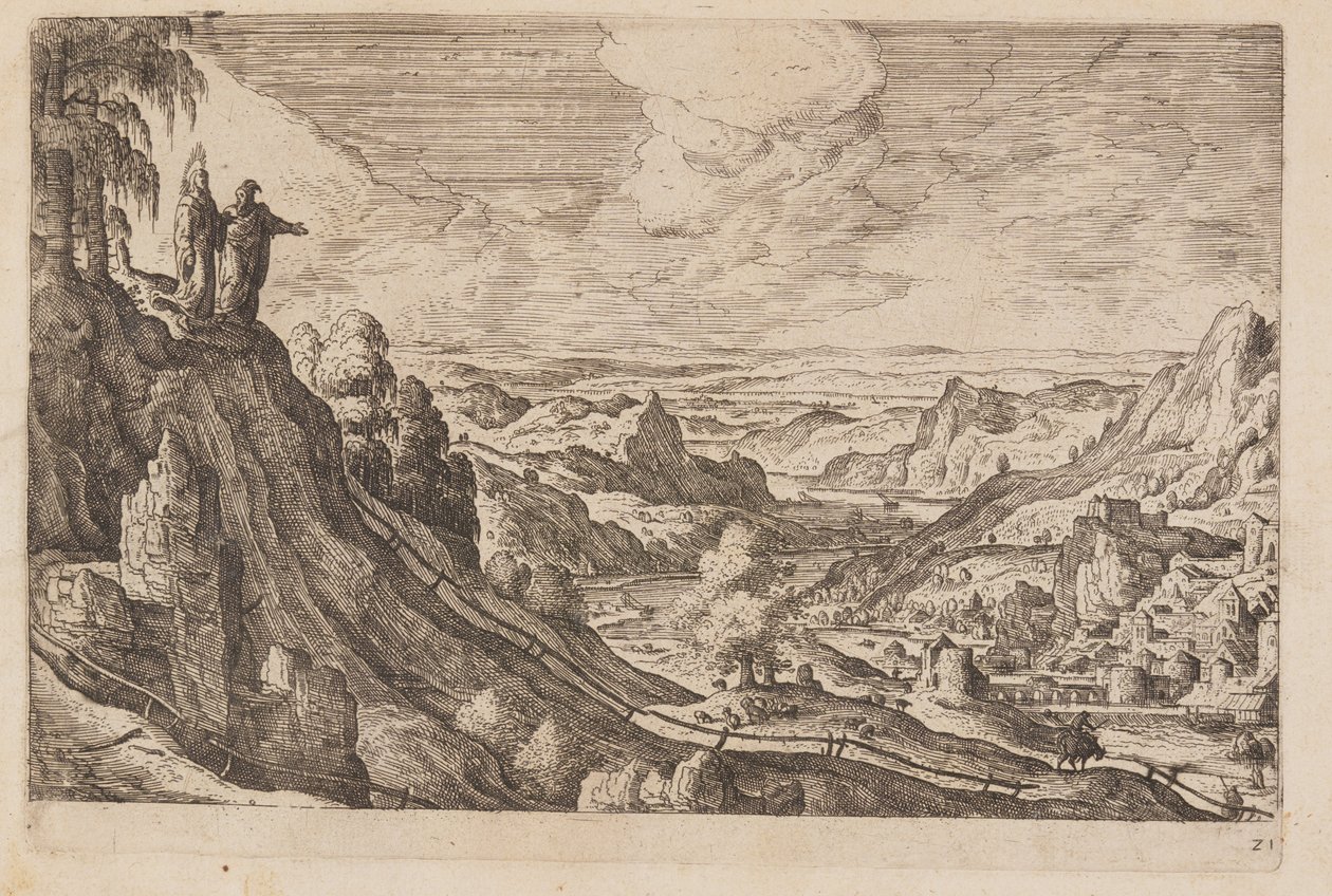 Plaat 21, uit Landschappen met scènes uit het Oude en Nieuwe Testament en Ovidius