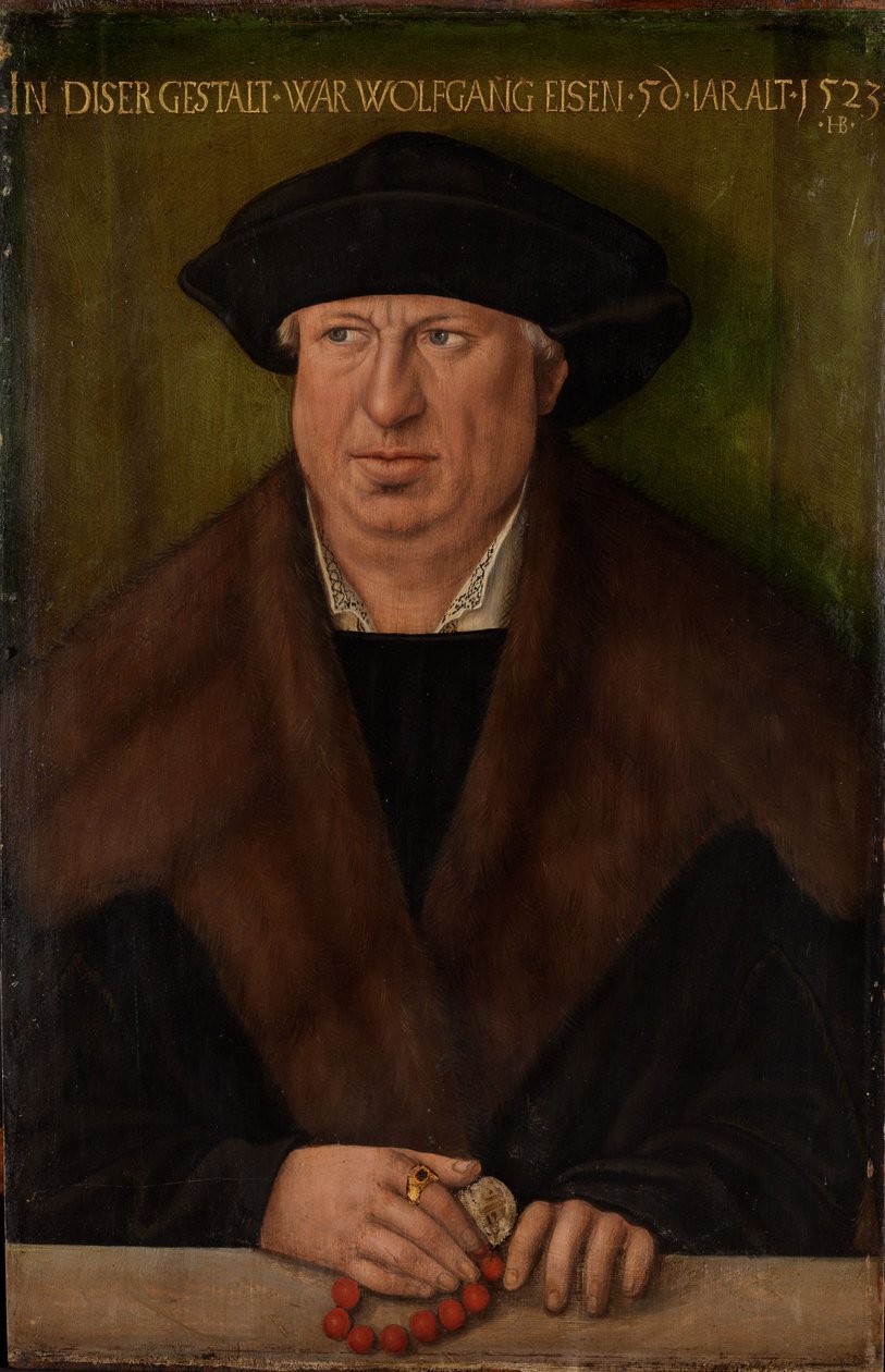 Portret van Wolfgang Eisen door Hans Brosamer