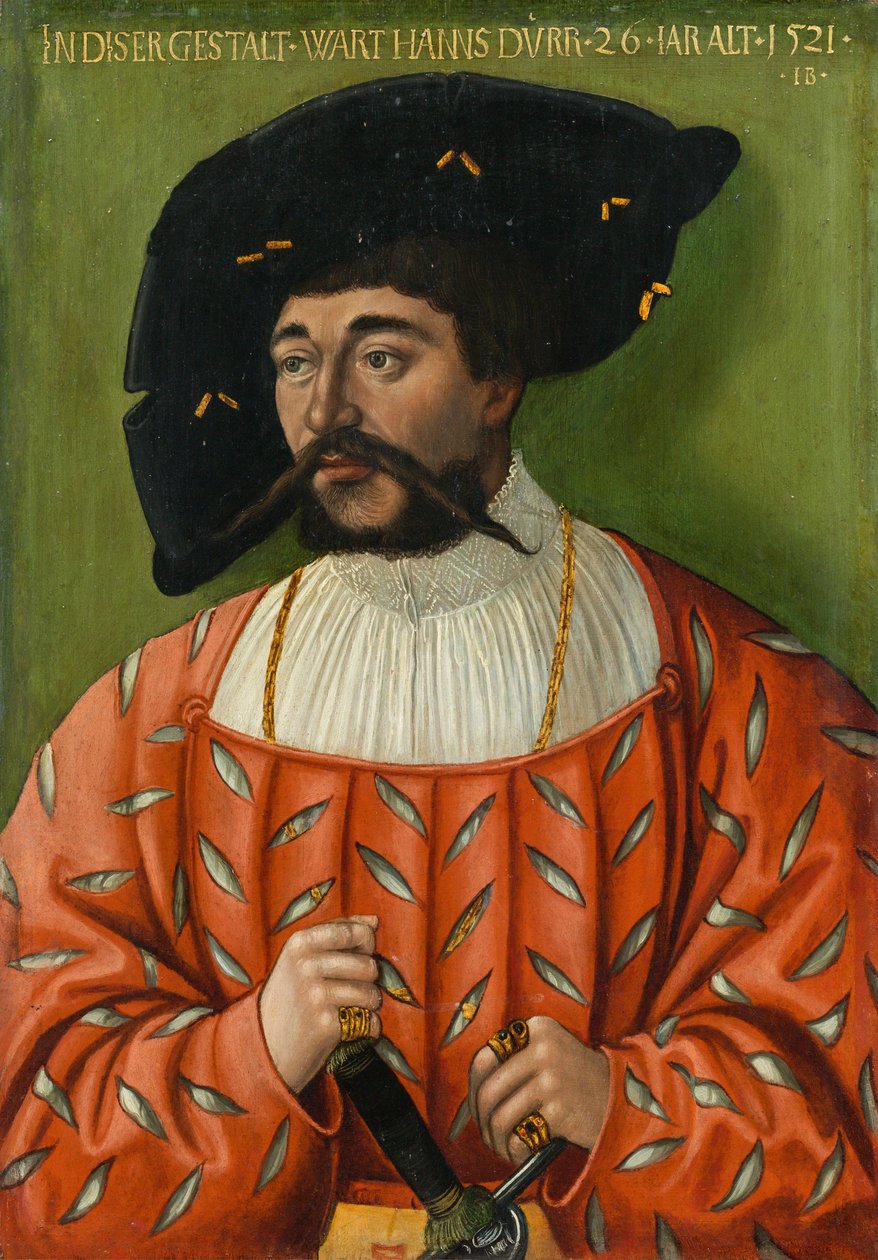 Portret van Hans Dürr door Hans Brosamer