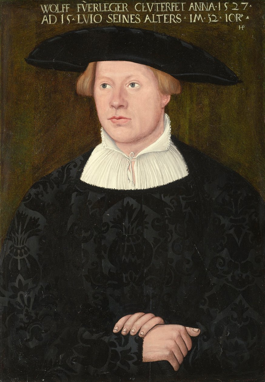Portret van Wolff Fürleger door Hans Brosamer
