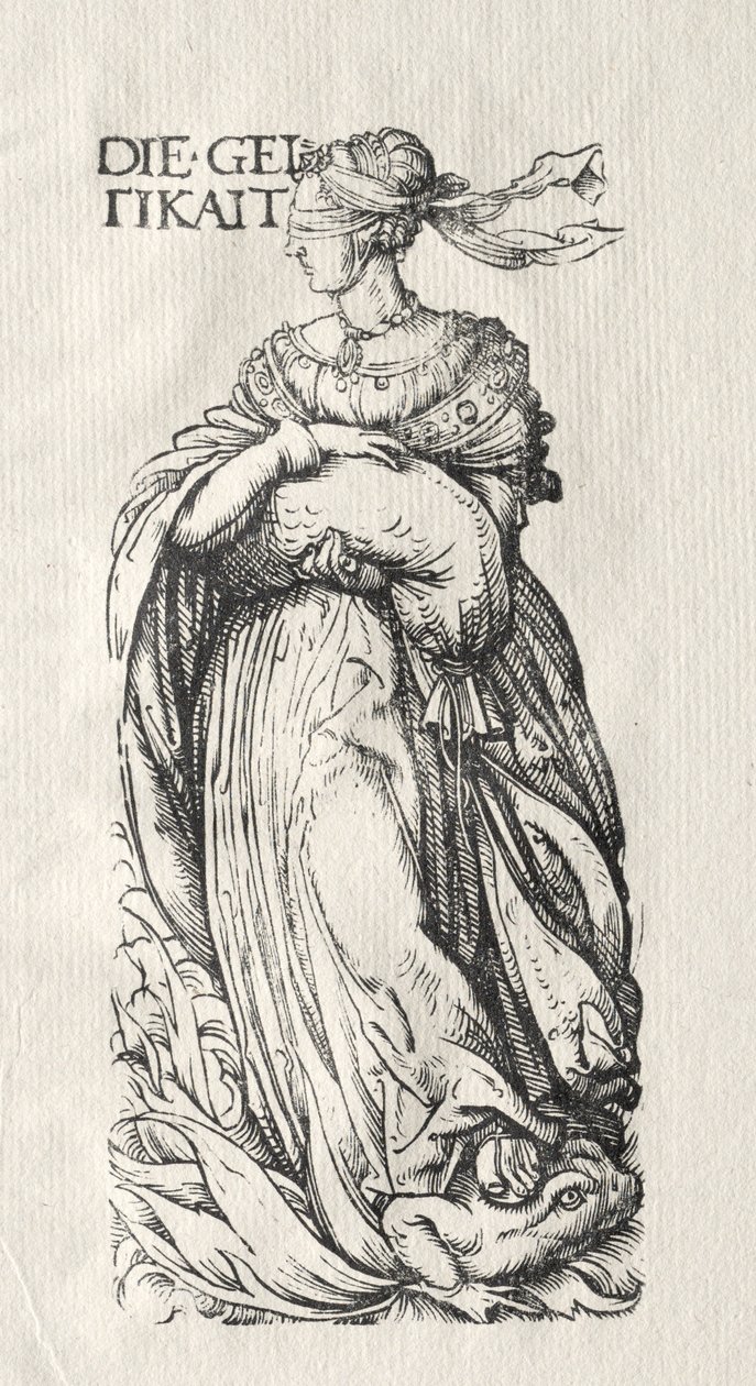 De Zeven Ondeugden: Hebzucht, ca. 1510 door Hans Burgkmair