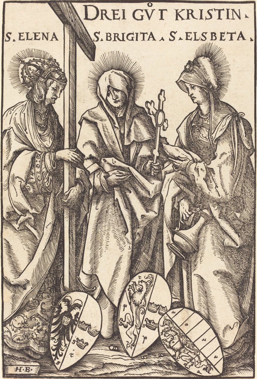 Sint Helena, Sint Brigitta en Sint Elizabeth door Hans Burgkmair I