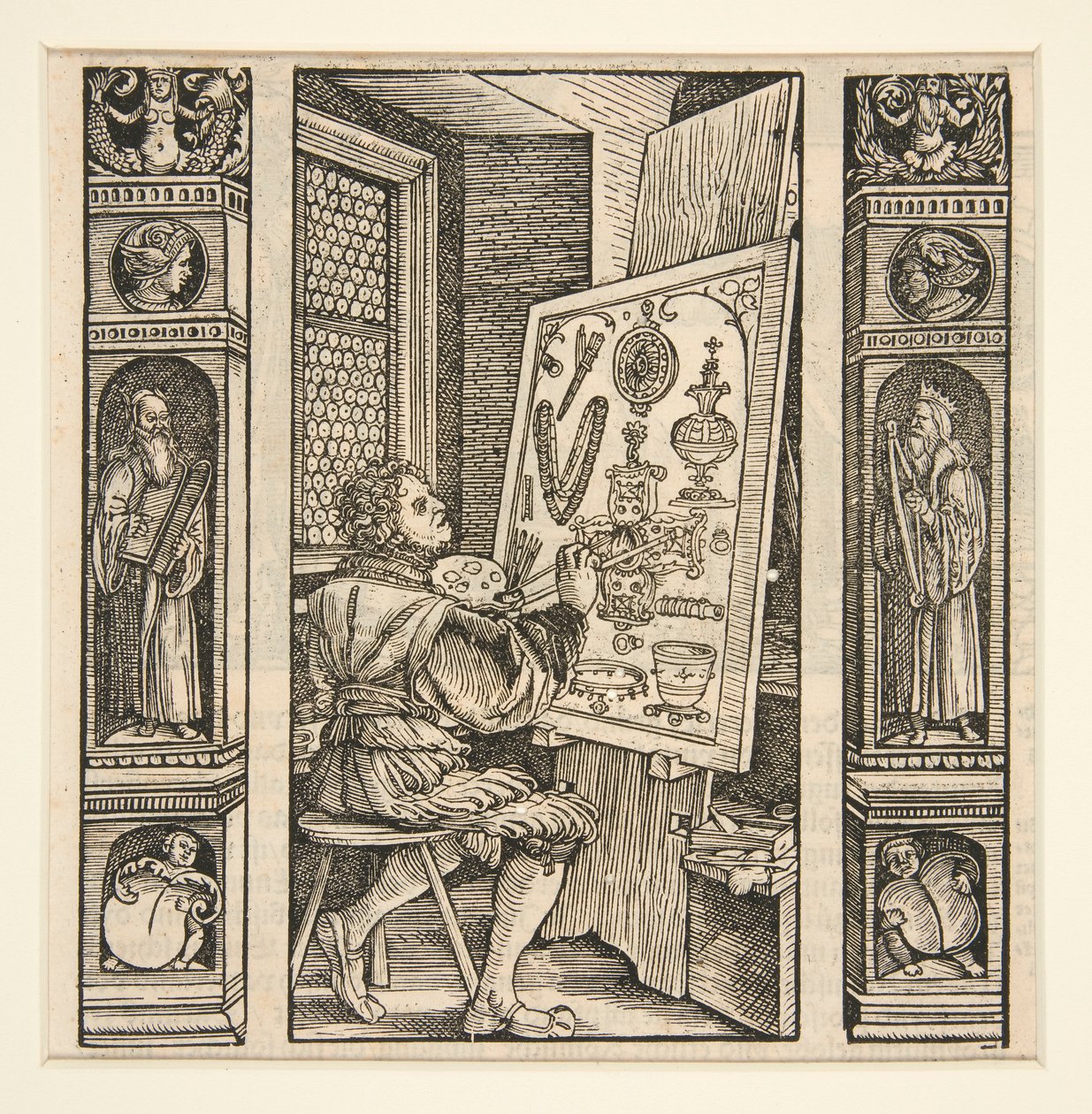 Der Geschmeidemaler uit Petrarca door Hans Burgkmair the Elder