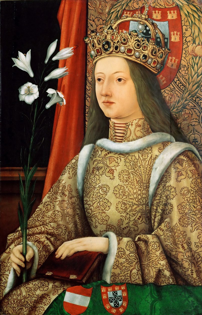Portret van Eleonora van Portugal 1434-1467, Heilige Roomse Keizerin door Hans Burgkmair the Elder
