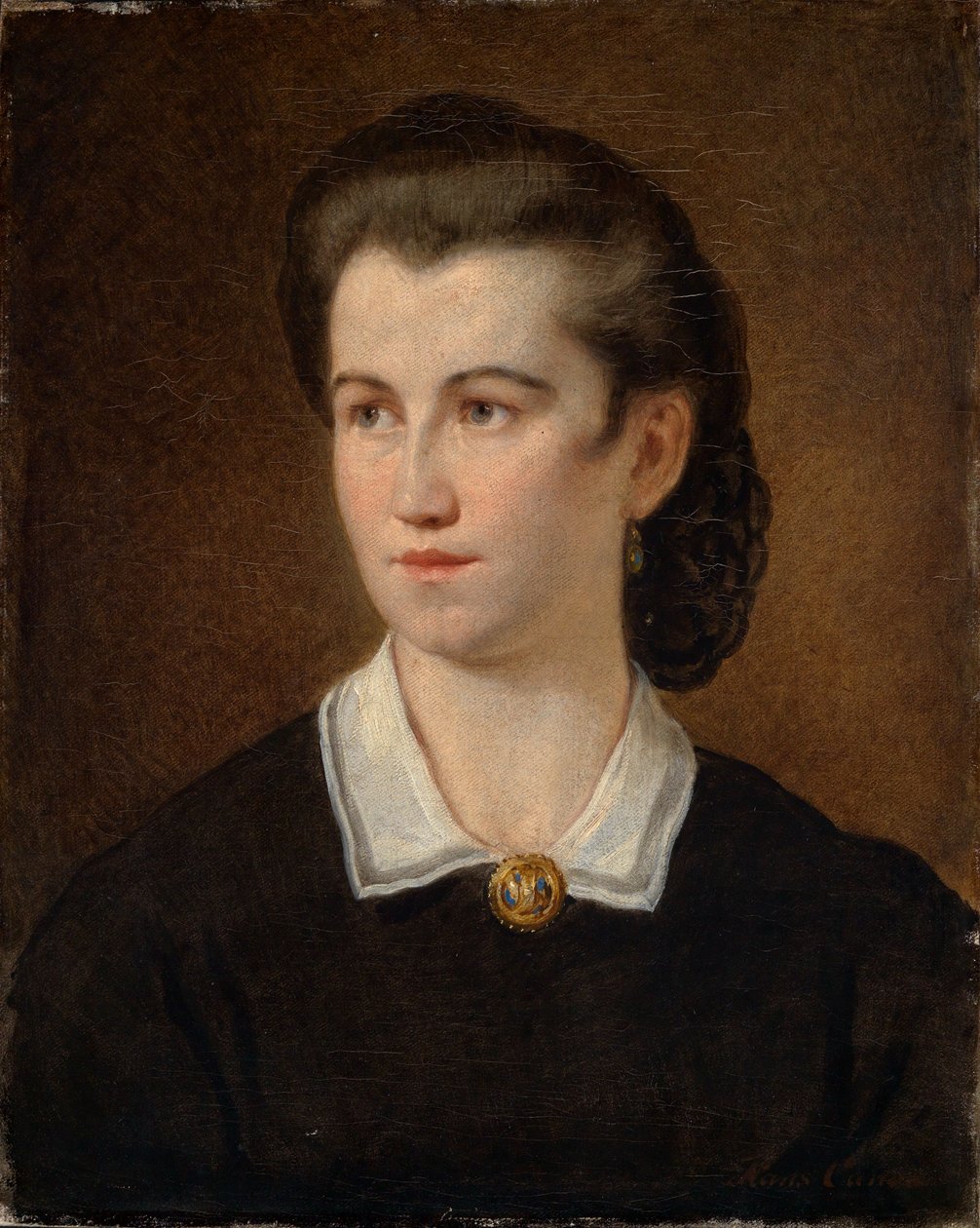 Portret van een jong meisje door Hans Canon