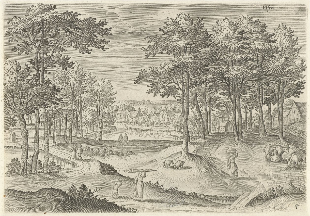 Gezicht op Elsene door Hans Collaert (I)