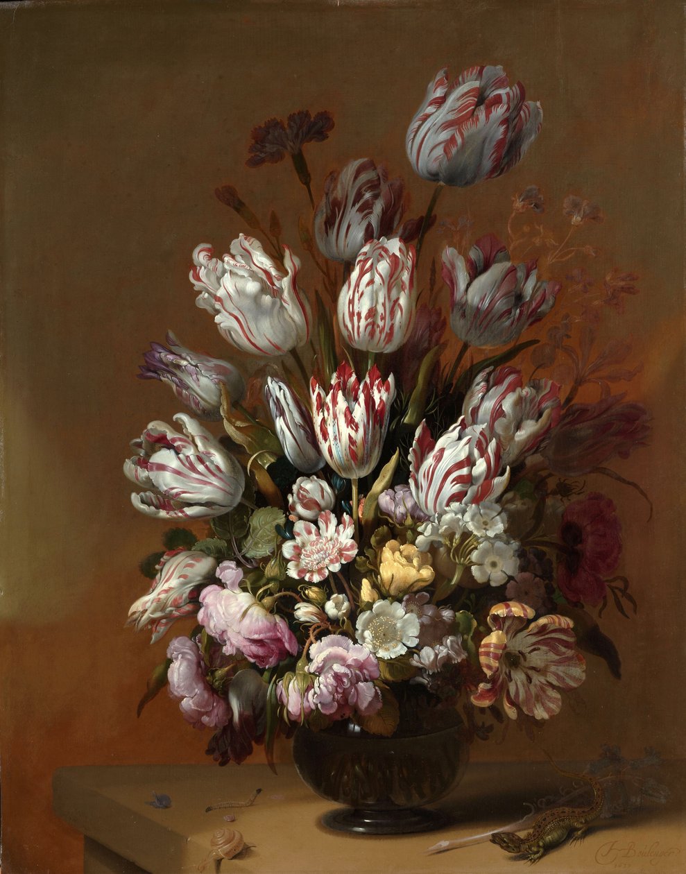 Stilleven met bloemen, 1639 door Hans Gillisz. Bollongier