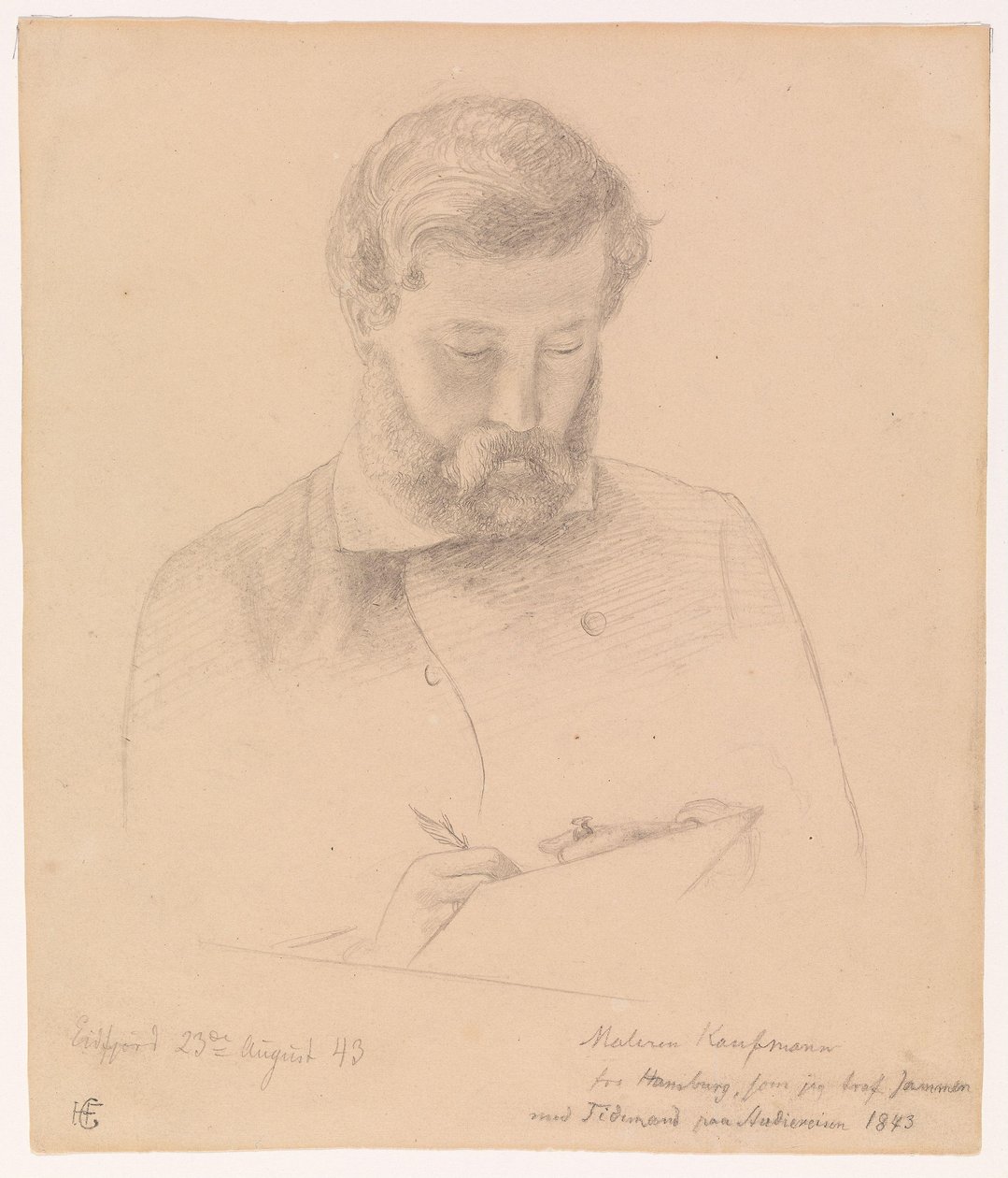Hermann Kauffmann door Hans Gude