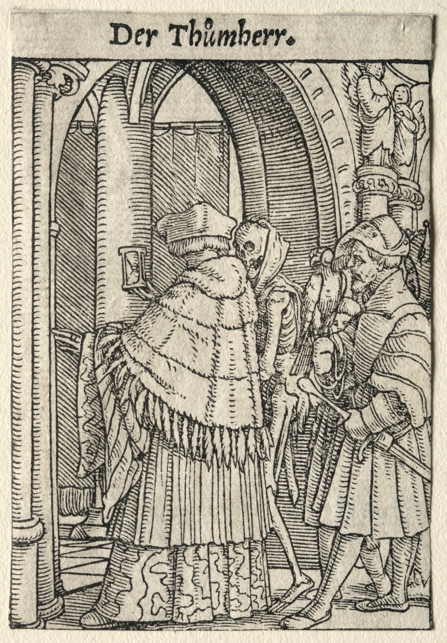 Dans van de Dood: De Kanunnik door Hans Holbein