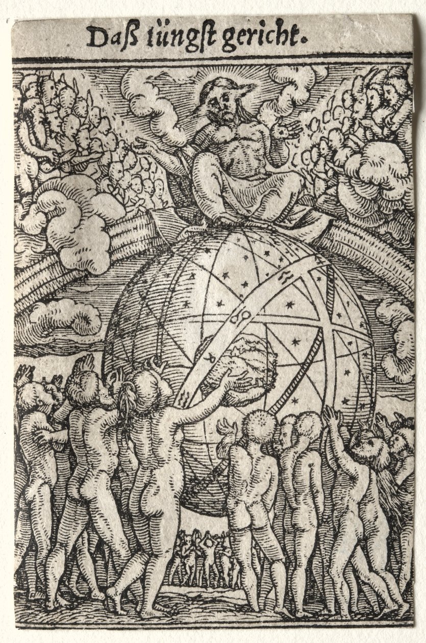 Dans van de dood: het laatste oordeel door Hans Holbein