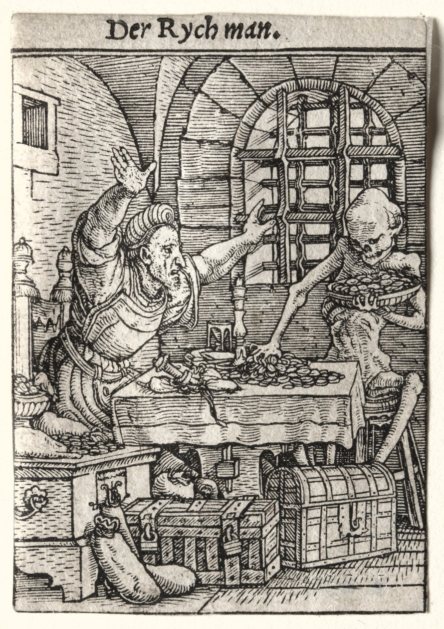 Dans van de Dood: De Vrek door Hans Holbein