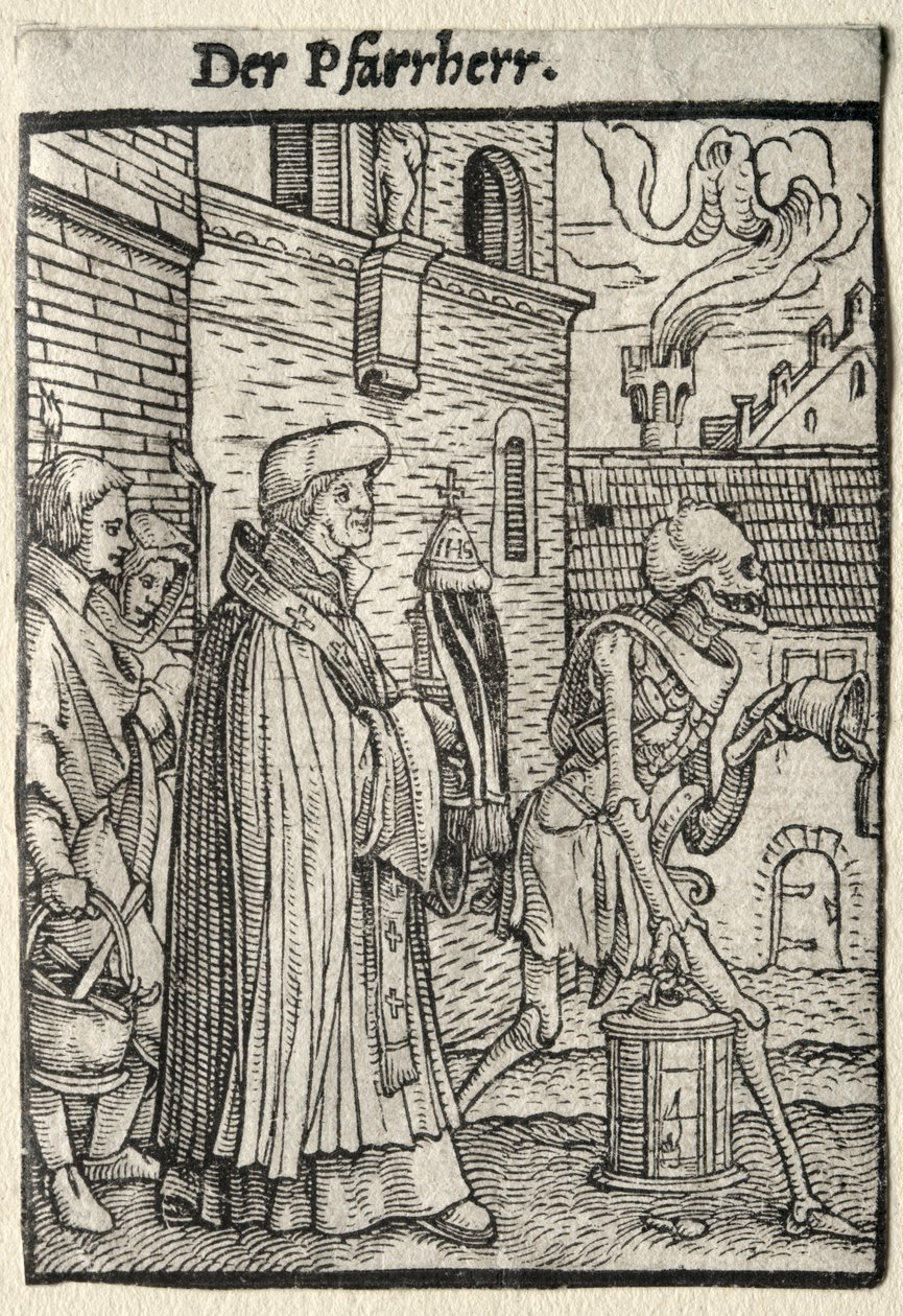 Dans van de Dood: De Pastoor door Hans Holbein