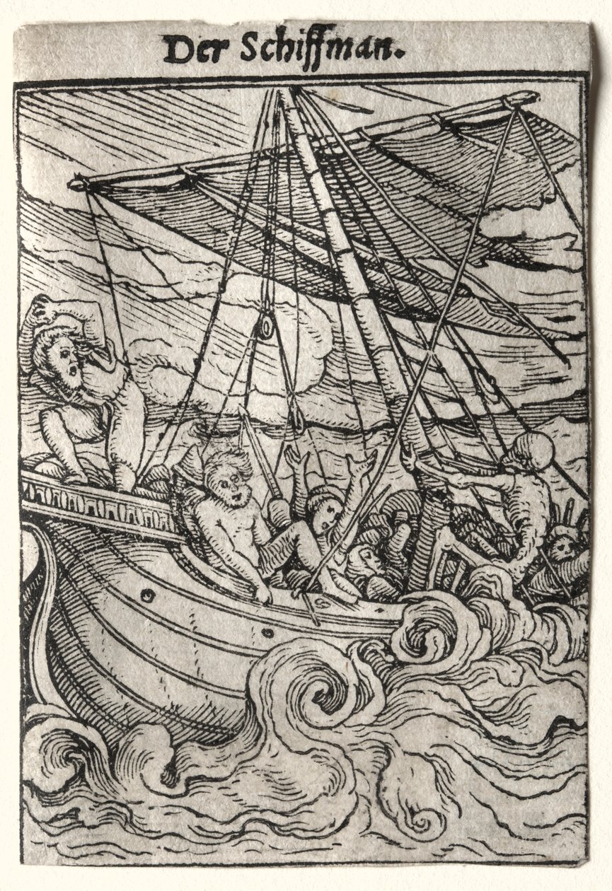 Dans van de Dood: De Zeeman, ca. 1526 door Hans Holbein