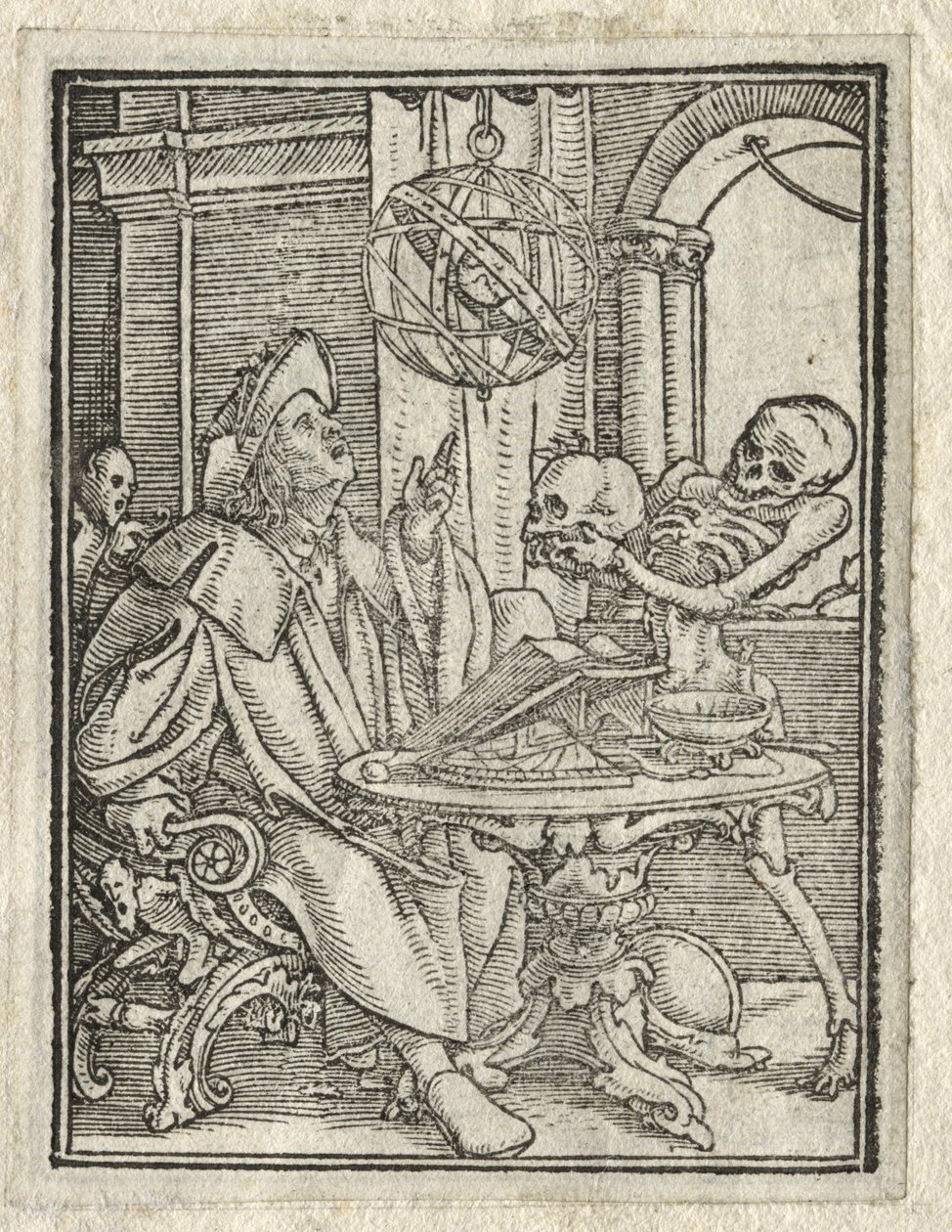 De dans van de dood: De astroloog, De rijke man door Hans Holbein